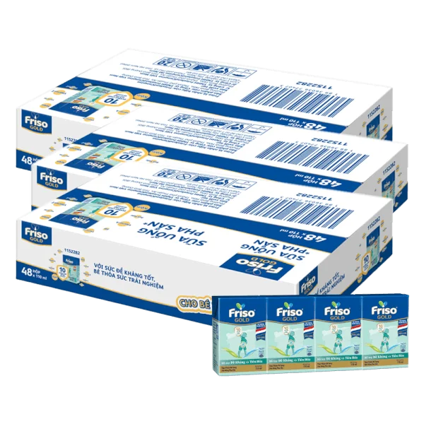 Combo 3 Thùng Sữa Friso Gold 110ml (từ 1 tuổi) - Lốc 4 hộp - New