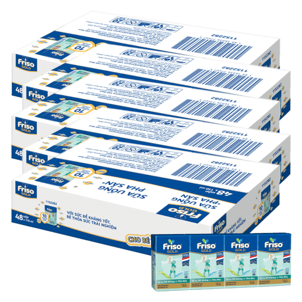 Combo 5 thùng Sữa Friso Gold 110ml (từ 1 tuổi) - Lốc 4 hộp - New