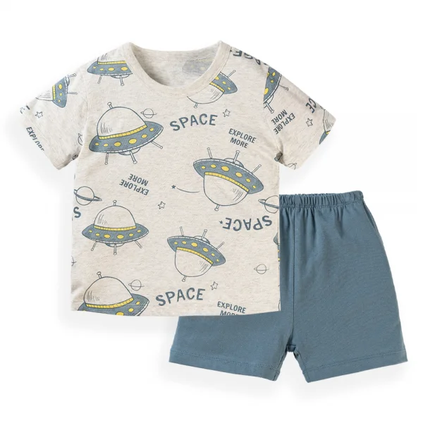 Bộ bé trai ngắn Animo Easy HN0924028 (1-4Y,Xám)