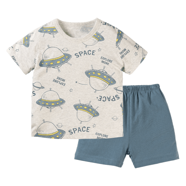 Bộ bé trai ngắn Animo Easy HN0924028 (1-4Y,Xám)