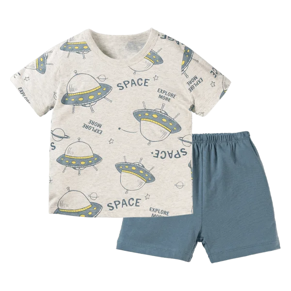 Bộ bé trai ngắn Animo Easy HN0924028 (1-4Y,Xám)