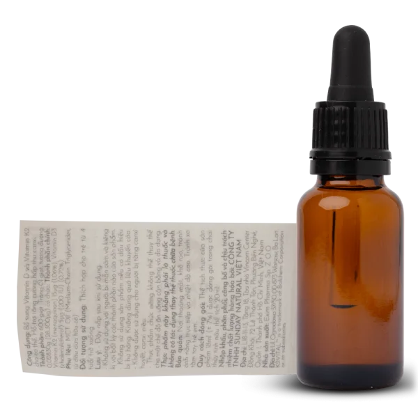 Thực phẩm bảo vệ sức khỏe Vitamin D3+K2 MK7 Sunday Natural