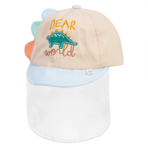 Nón lưỡi trai khăn voan bé trai Animo A2408_MN017 (44cm,Kem)