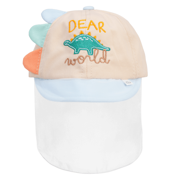 Nón lưỡi trai khăn voan bé trai Animo A2408_MN017 (44cm,Kem)