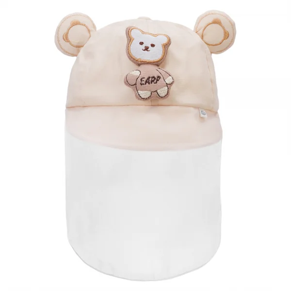 Nón lưỡi trai khăn voan bé trai Animo A2408_MN015 (44cm,Kem)