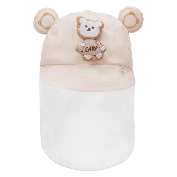 Nón lưỡi trai khăn voan bé trai Animo A2408_MN015 (44cm,Kem)