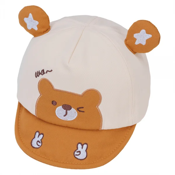 Nón lưỡi trai bé trai Animo A2408_JK015 (48cm,Vàng-Kem)