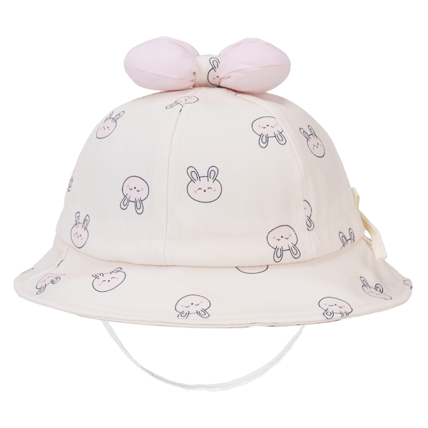 Nón vành tròn bé gái Animo A2408_JK014 (50cm,Kem)