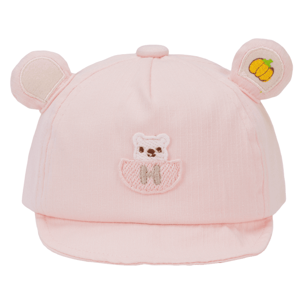Nón em bé gái lưỡi trai Animo A2408_JK027 (44cm,Hồng cam)