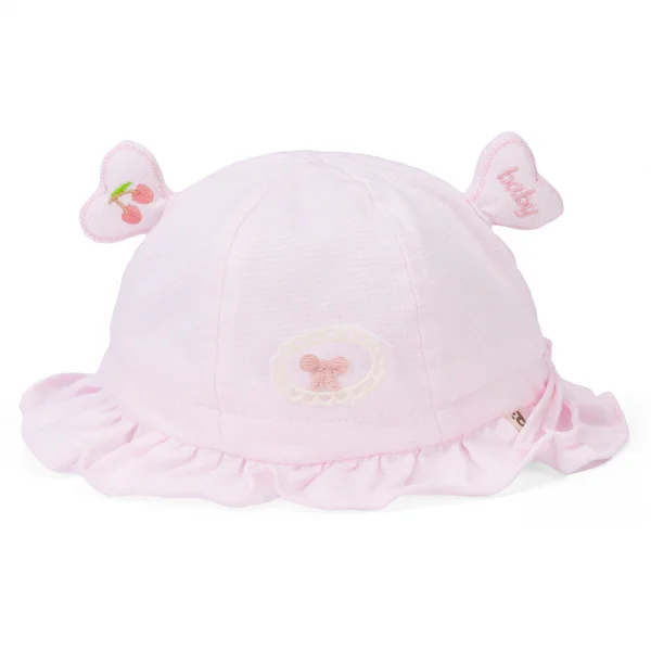 Nón em bé gái vành tròn Animo A2408_JK026 (46cm,Hồng)