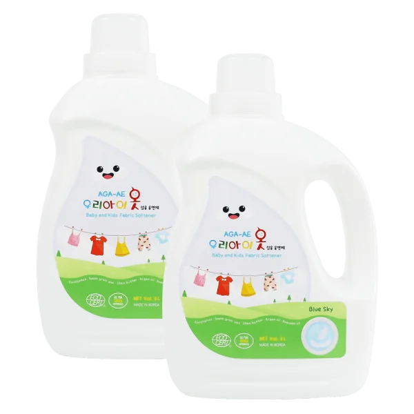 Combo 2 Nước xả Hàn Quốc Aga-ae cho bé - Blue Sky 3L