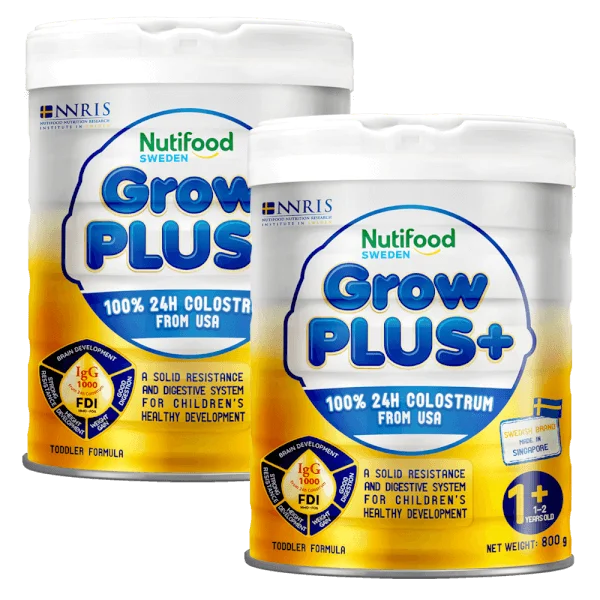 Combo 2 Sữa GrowPLUS+ Sữa Non Vàng 800g (Từ 1 tuổi)