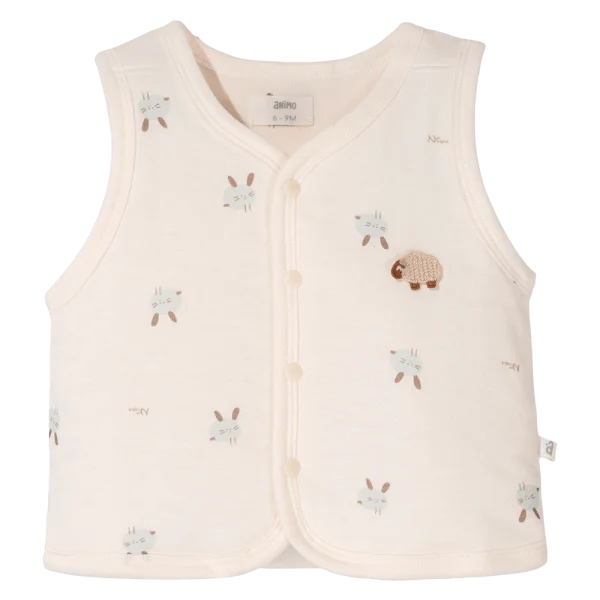 Áo ghile đông Animo MN0924037 (0-12M,Be)