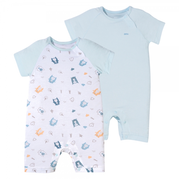 Set 2 bodysuit đùi Animo Easy KV0924066 (0-12M,Nhiều màu)