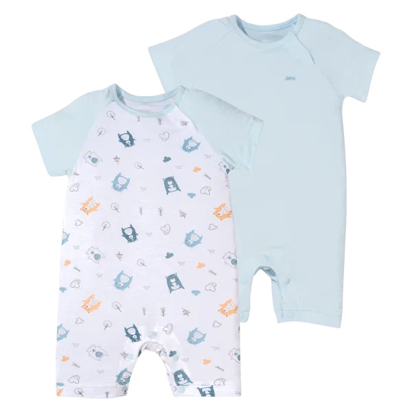 Set 2 bodysuit đùi Animo Easy KV0924066 (0-12M,Nhiều màu)