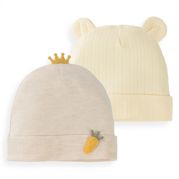 Set 2 nón sơ sinh Animo MN0924050 (NB,Nhiều màu)