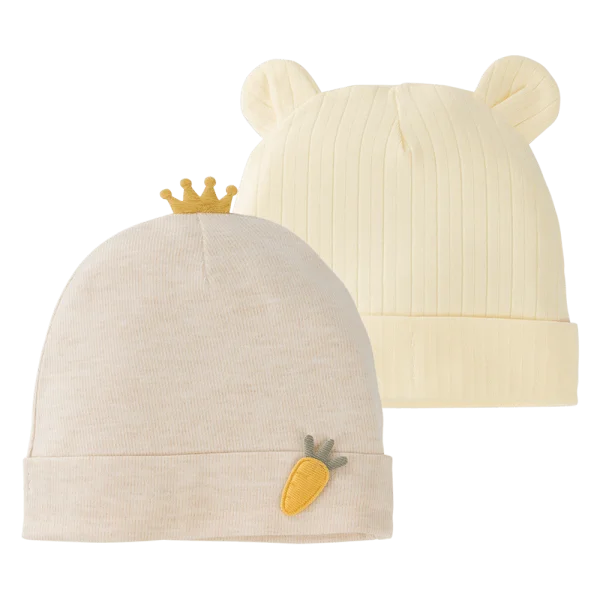 Set 2 nón sơ sinh Animo MN0924050 (NB,Nhiều màu)