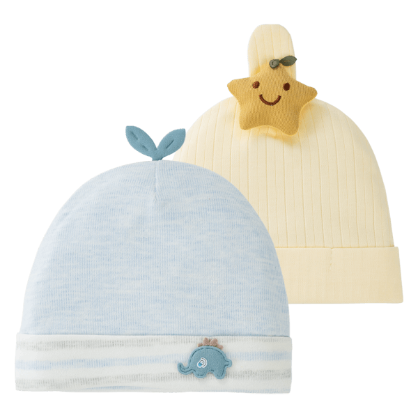Set 2 nón sơ sinh Animo MN0924049 (NB,Nhiều màu)