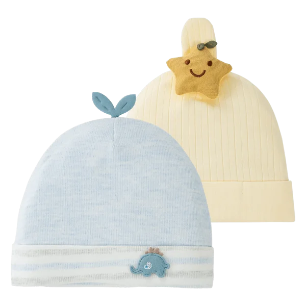 Set 2 nón sơ sinh Animo MN0924049 (NB,Nhiều màu)