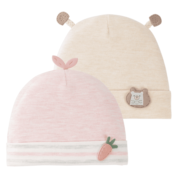 Set 2 nón sơ sinh Animo MN0924048 (NB,Nhiều màu)