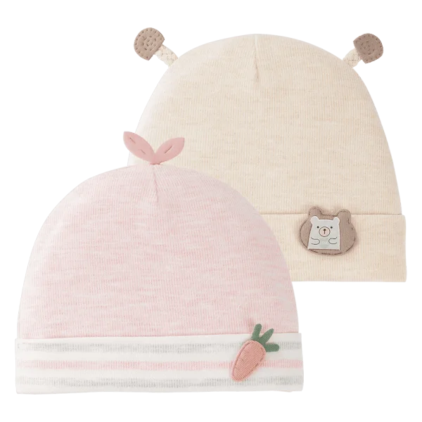 Set 2 nón sơ sinh Animo MN0924048 (NB,Nhiều màu)