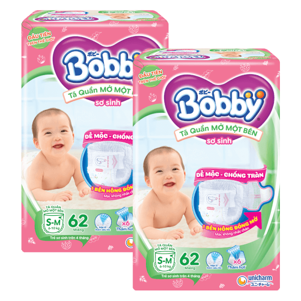 Combo 2 Tã Quần Mở Một Bên Bobby S-M62