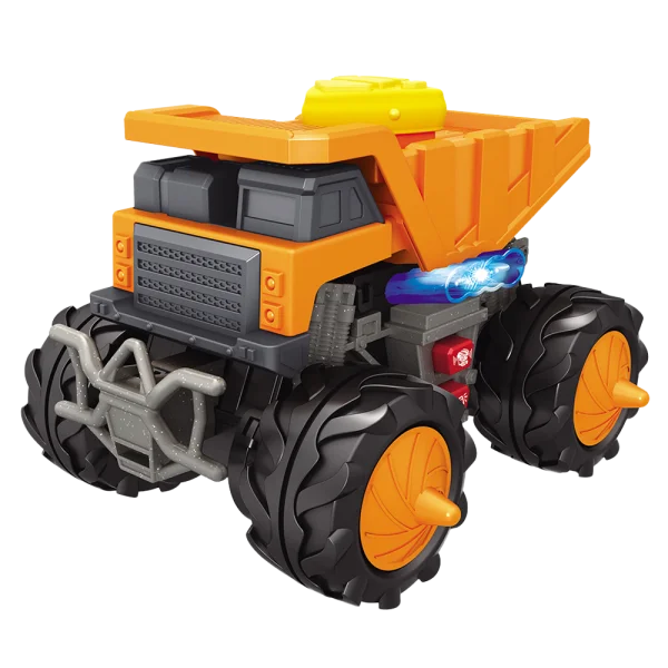 Xe tải địa hình siêu ngầu 360 độ có nút điều khiển và có âm thanh, đèn RFD425238 C407 (Cam)