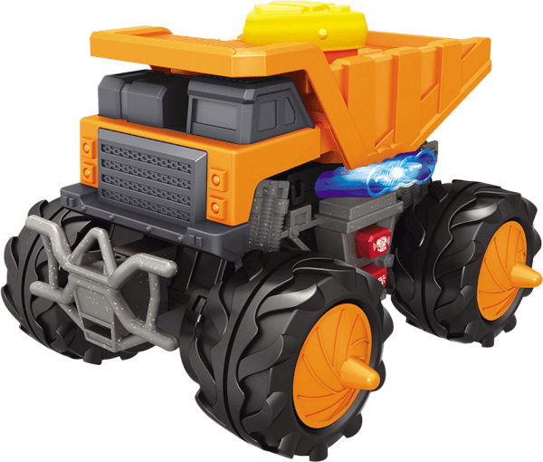 Xe tải địa hình siêu ngầu 360 độ có nút điều khiển và có âm thanh, đèn RFD425238 C407 (Cam)