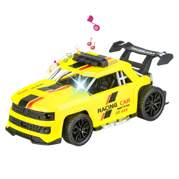 Xe đua mô hình chạy trớn có âm thanh và đèn RFD540148Y C407 (Vàng)