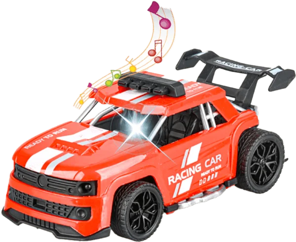 Xe đua mô hình chạy trớn có âm thanh và đèn RFD540148R C407 (Đỏ)