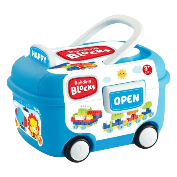 Hộp xe xếp hình khối 100pcs RFD597522 C407 (Xanh dương)