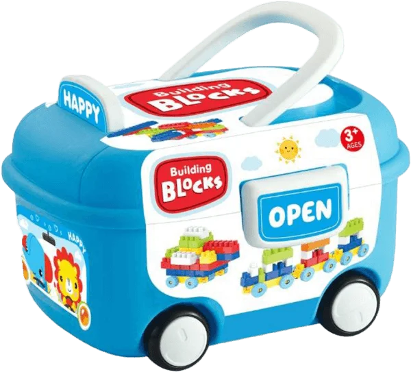 Hộp xe xếp hình khối 100pcs RFD597522 C407 (Xanh dương)