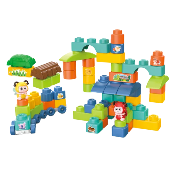 Túi xếp hình khối đoàn tàu 41pcs RFD506839 C407 (Xanh lá)