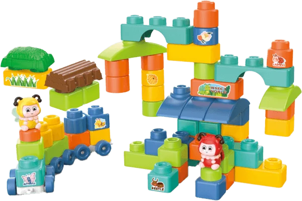 Túi xếp hình khối đoàn tàu 41pcs RFD506839 C407 (Xanh lá)