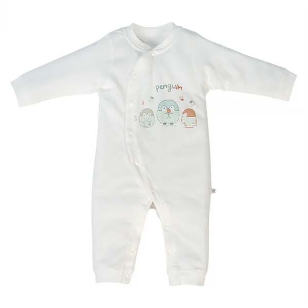 Bodysuit đông vải mỏng Animo MN1024017_M8991 (0-9M,Trắng)