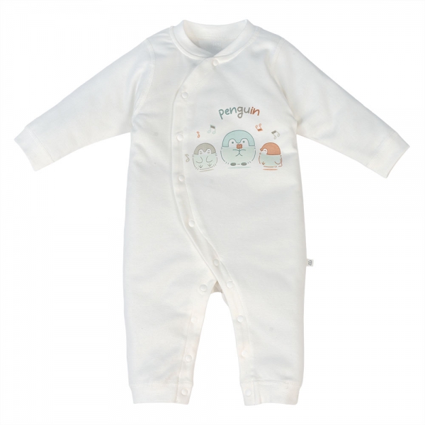 Bodysuit đông vải mỏng Animo MN1024017_M8991 (0-9M,Trắng)