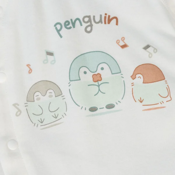 Bodysuit đông vải mỏng Animo MN1024017_M8991 (0-9M,Trắng)