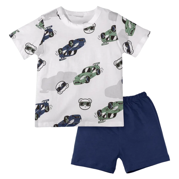 Bộ bé trai ngắn Animo Easy HN0924025 (1-4Y,Trắng)