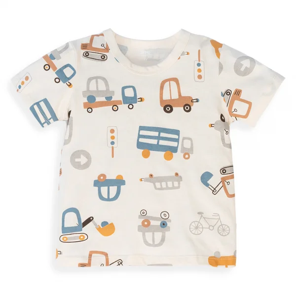 Bộ bé trai ngắn Animo Easy HN0924023 (1-4Y,Kem)