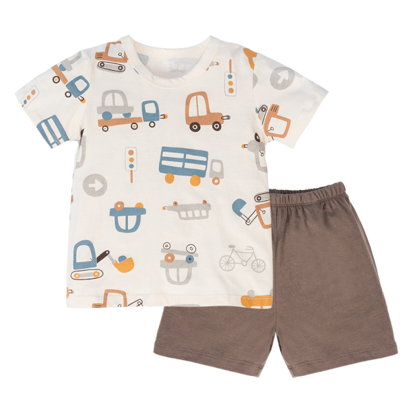 Bộ bé trai ngắn Animo Easy HN0924023 (1-4Y,Kem)