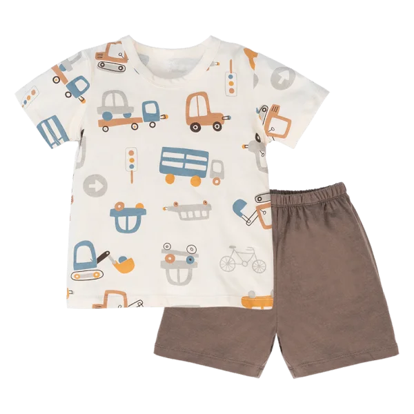 Bộ bé trai ngắn Animo Easy HN0924023 (1-4Y,Kem)