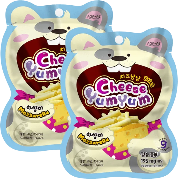 Combo 2 Phô mai sấy YumYum vị Mozzarella 20g