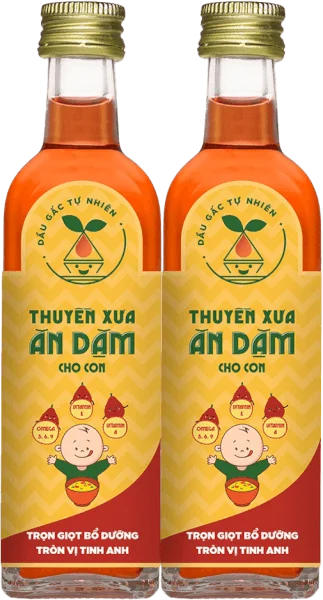 Combo 2 Dầu Gấc Tự Nhiên Thuyền Xưa Ăn Dặm Cho Con 65ml