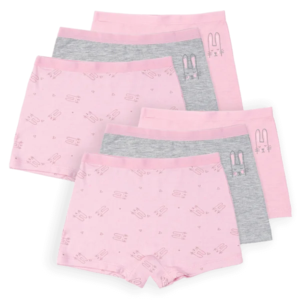 Combo 2 Bộ 3 quần lót bé gái đùi Animo VĐ223007 (3-4Y,Nhiều màu)