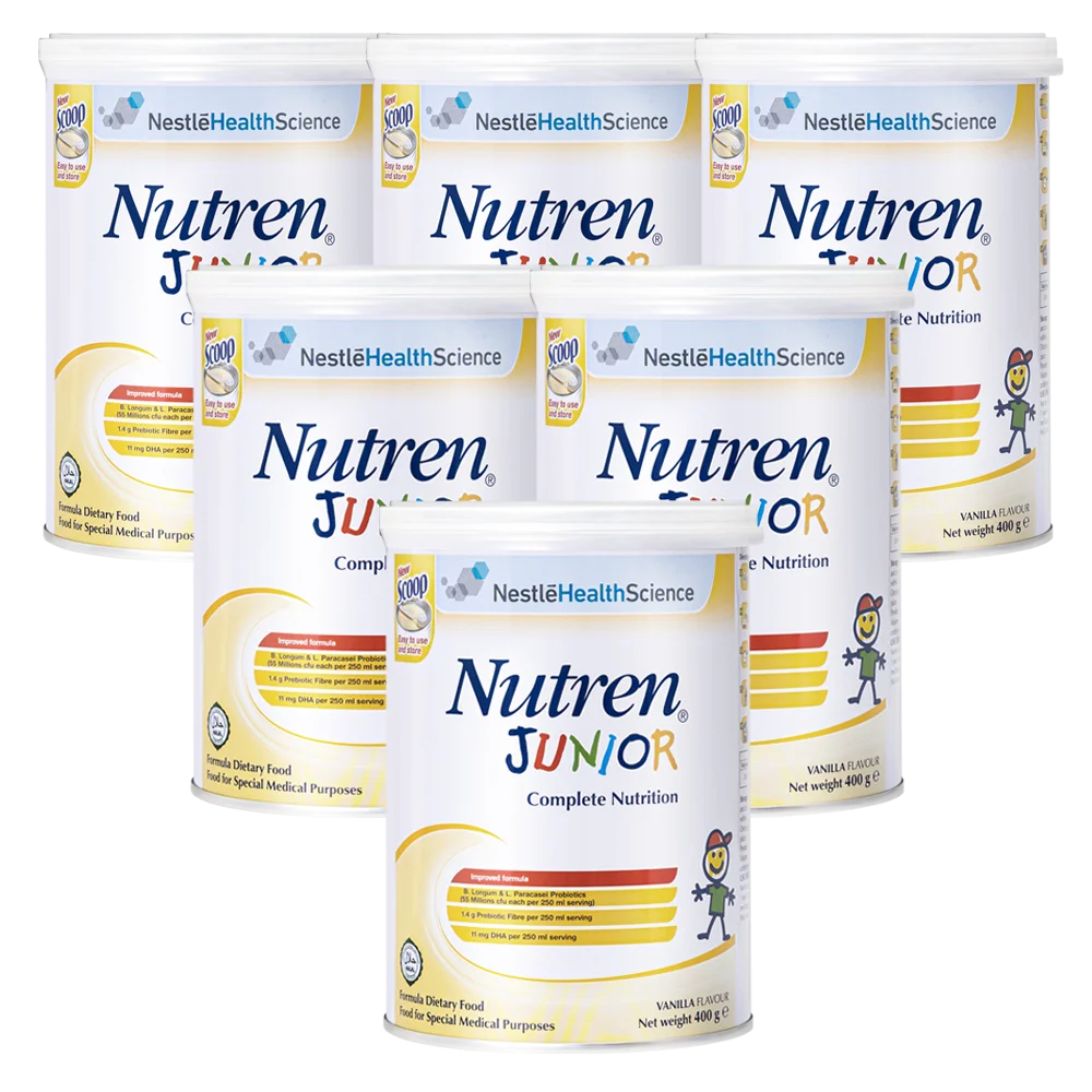Combo 6 lon Sản phẩm dinh dưỡng y học Nutren JUNIOR, 400g