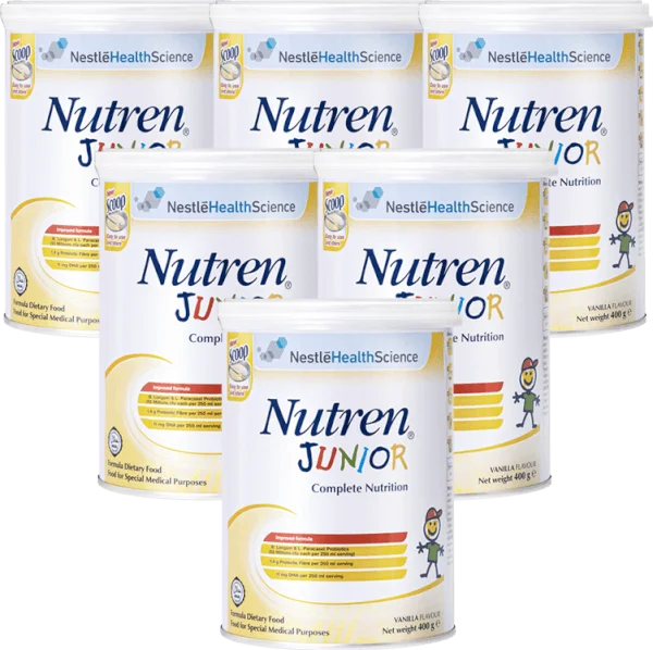 Combo 6 lon Sản phẩm dinh dưỡng y học Nutren JUNIOR, 400g