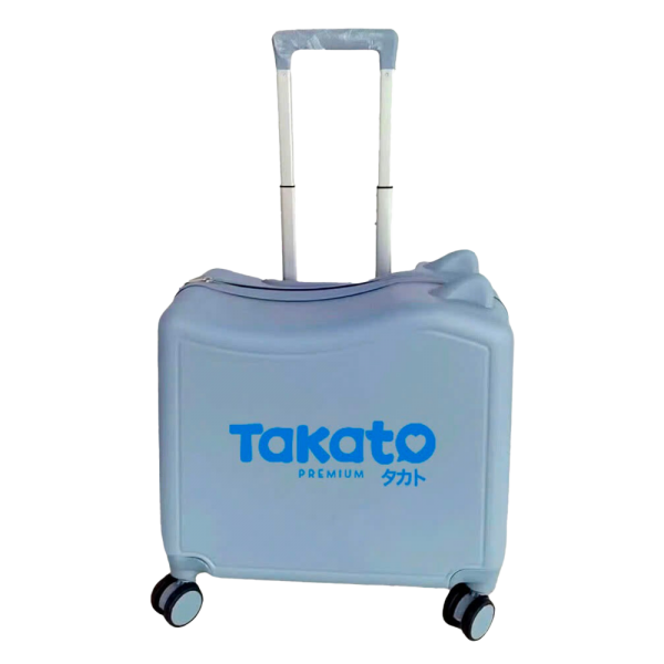 QT - Vali ngồi trẻ em - Logo Takato (Xanh)