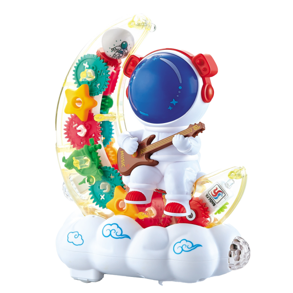 QT Vitadairy - Đồ chơi xe bánh răng phi hành gia đèn nhạc
