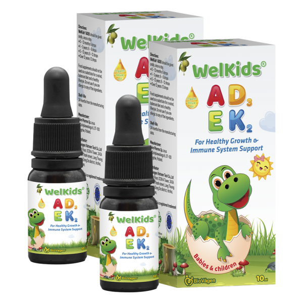 Combo 2 Thực phẩm bảo vệ sức khỏe WELKIDS ADEK