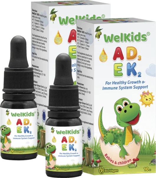 Combo 2 Thực phẩm bảo vệ sức khỏe WELKIDS ADEK